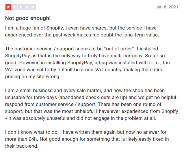 shopify review